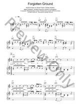 FORGOTTEN GROUND piano sheet music cover